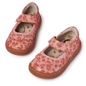 Livie & Luca Ruche Classic Mary Jane Shoes Pink Leopard Shimmer sz 12 Toddler